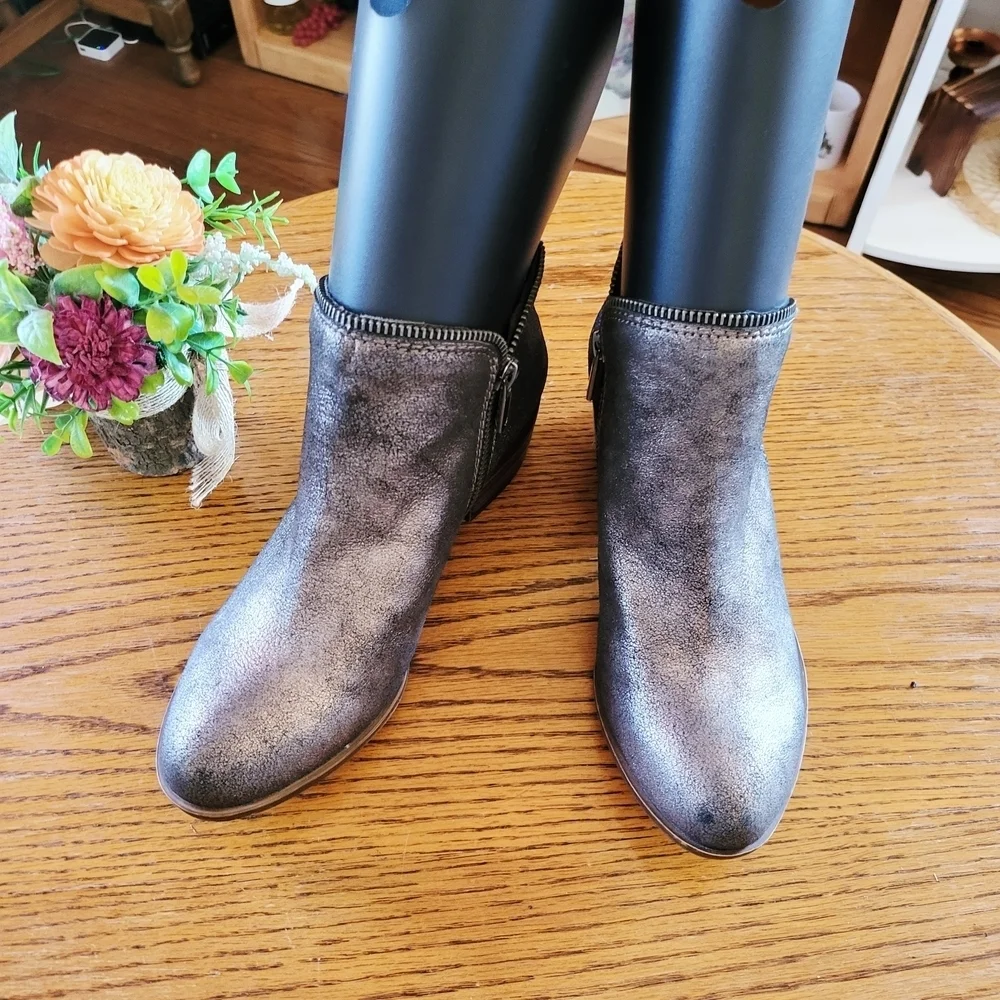 Lucky Brand Charcoal Ankle Booties